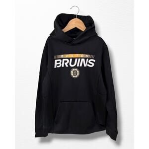 Boston Bruins Fanatics Youth Authentic Pro Pullover Hoodie, Size 10/12